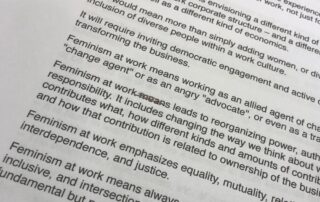 typewritten list of ideas aka documenting back in 2015